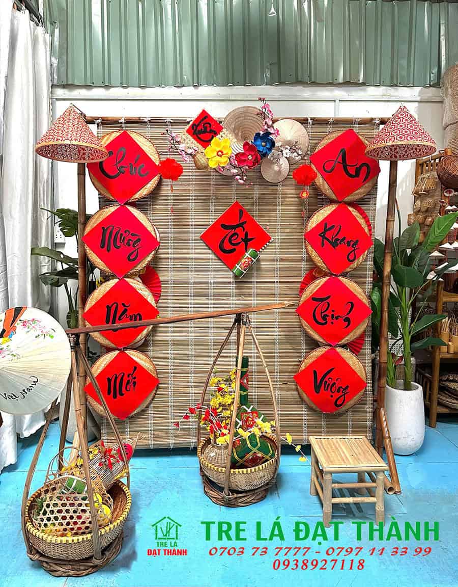 Mành Tre Trang Trí Tết